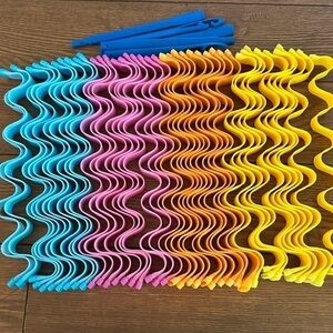 Water ripple hair rollers like new